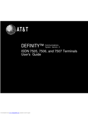 AT&T Definity ISDN 7507 User Manual