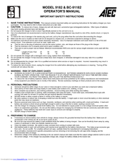 Atec BC-91182 Operator's Manual