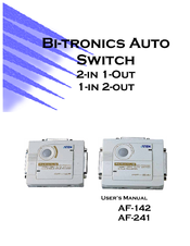 ATEN Bi-Tronics AF-142 User Manual