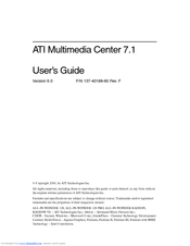 ATI Technologies Multimedia Center 7.1 User Manual