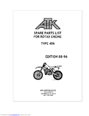 ATK Motorcycles 1993 ATK 406 Spare Parts List