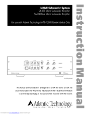 Atlantic Technology IWTS-8 SUB Instruction Manual