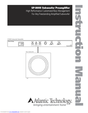 Atlantic Technology SP-8000 Instruction Manual