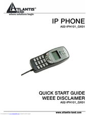 Atlantis Land A02-IPH101_GX01 Quick Start Manual