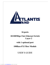 Atlantis Land A02-F16-F User Manual