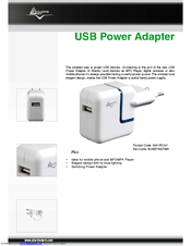 Atlantis Land USB Power Adapter A04-PAU01 Specifications