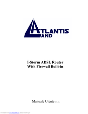 Atlantis Land A02-RA MI01 Manuale Utente