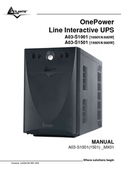Atlantis Land OnePower Line Interactive UPS A03-S1501 User Manual