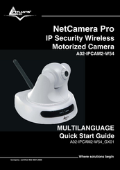 Atlantis Land IP Security Wireless Motorized Camera A02-IPCAM2-W54 Quick Start Manual