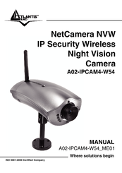 Atlantis Land NetCamera NVW A02-IPCAM4-W54 Manual