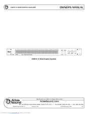 Atlas 31 Band Graphic Equalizer EQM131 Owner's Manual