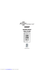 ATON Source Input Wall PlateWallplate DHSIP Product Manual