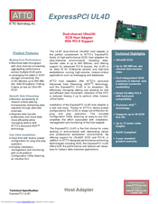 Atto Technology ExpressPCI UL4D Technical Specification