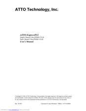 ATTO Technology ExpressPCI UL2S User Manual