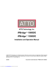 ATTO Technology iPBridge 1550E Installation And Operation Manual
