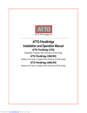 Atto Technology FibreBridge 2370E Installation And Operation Manual