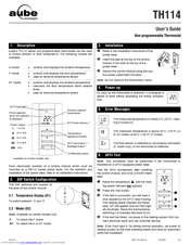Aube Technologies TH114 User Manual