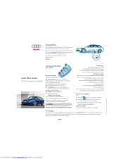 Audi RS6 Quick Reference Manual