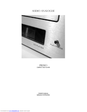 Audio Analogue CDP 2.0 Owner's Manual