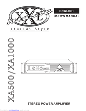 XXL INSIDE XA500 User Manual