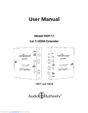Audio Authority Cat 5 HDMI Extender HDP-11 User Manual