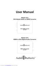 Audio Authority 1311 User Manual