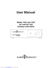 Audio Authority 1332 User Manual