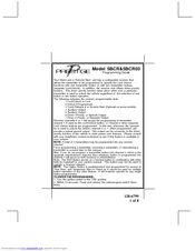 Audiovox 5BCR Programming Manual