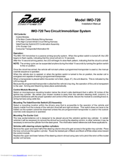 Audiovox IMO-720 Installation Manual