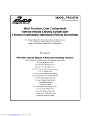 Audiovox Pursuit PRO-9744 Installation Manual
