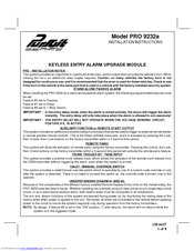 Audiovox Pursuit PRO 9232a Installation Instructions Manual