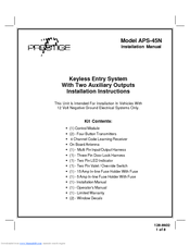 Audiovox Prestige 128-8602 Installation Manual