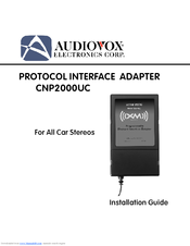 Audiovox CNP2000UC - XM Direct 2 Main Installation Manual