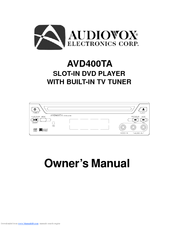Audiovox AVD400TA Owner's Manual