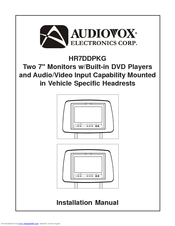 Audiovox HR7DD PKG Installation Manual