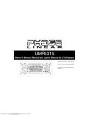 Audiovox Jensen Phase Linear UMP8015 Owner's Manual