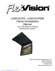Audiovox FlexVision LCM1331FD Owners & Installation Manual