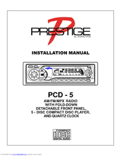 Audiovox Prestige PCD-5 Installation Manual