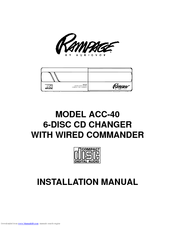 Audiovox ACC-40 Installation Manual