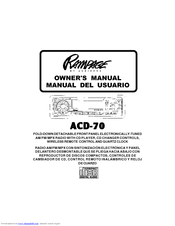 Audiovox Rampage ACD-70 Owner's Manual