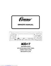 Audiovox Rampage ACD-17 Owner's Manual