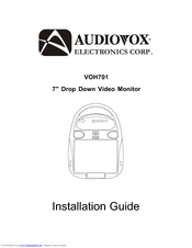 Audiovox VOH701 - VOH 701 - LCD Monitor Installation Manual
