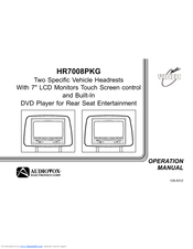 Audiovox HR7008PKG Operation Manual