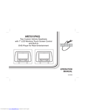 Audiovox HR7011PKG Operation Manual