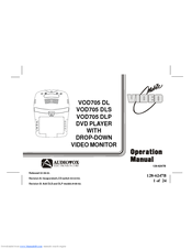 Audiovox VOD705 DLP Operation Manual