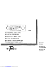Audiovox Cassette Player Owner's Manual