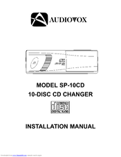 Audiovox SP-10CD Installation Manual