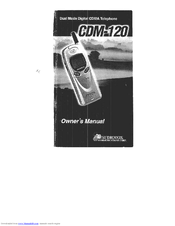 Audiovox CDM-120 Owner's Manual