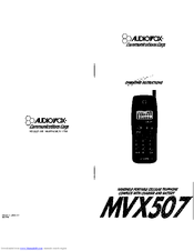 Audiovox MVX507 Operating Instructions Manual