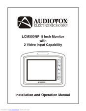 Audiovox LCM500NP Installation And Operation Manual